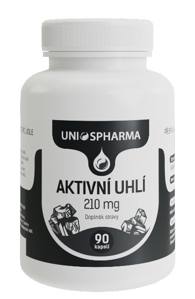 Unios Pharma Aktívne uhlie 210 mg 90 kapslí