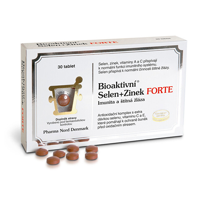 Pharma Nord Bioaktívny Selén   Zinok FORTE 30 tablet