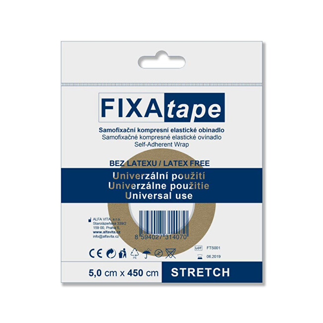 FIXAtape STRETCH 5,0 cm x 450 cm - samofixační elastické ovínadlo