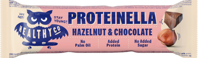 HealthyCo Proteinella Bar 35 g - čokoláda   lieskový orech