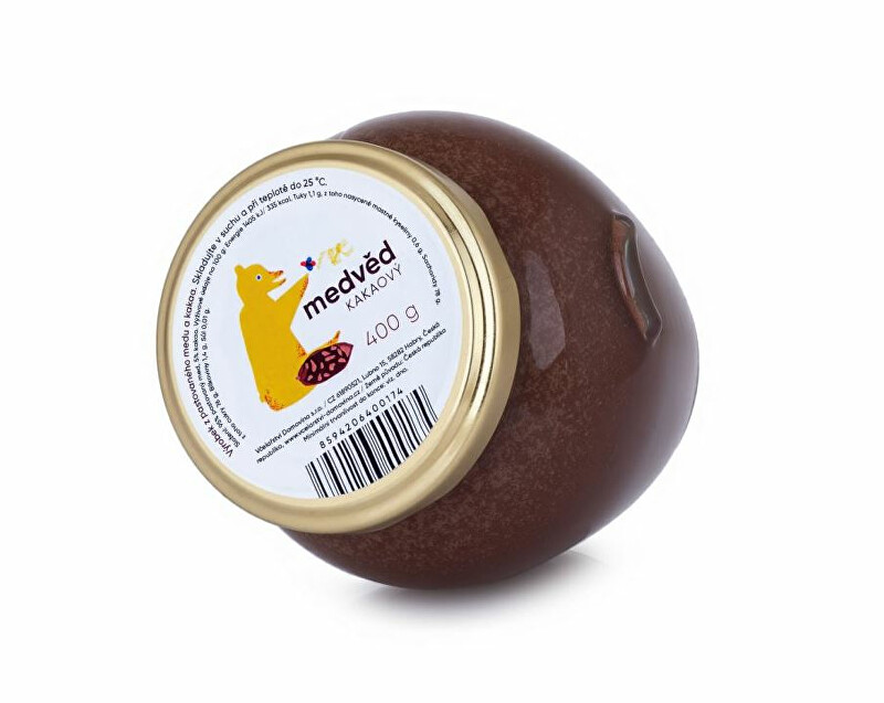 Včelařství Domovina Medveď kakaový - med s kakaom 400 g