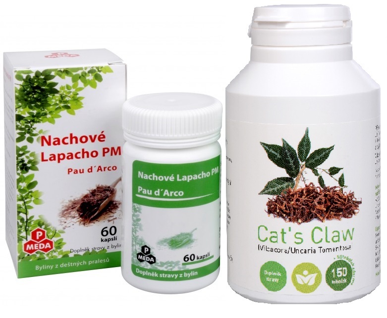 Odporúčaná kombinácia produktov Cat`s Claw   Purpurové lapacho PM (Pau d`Arco)