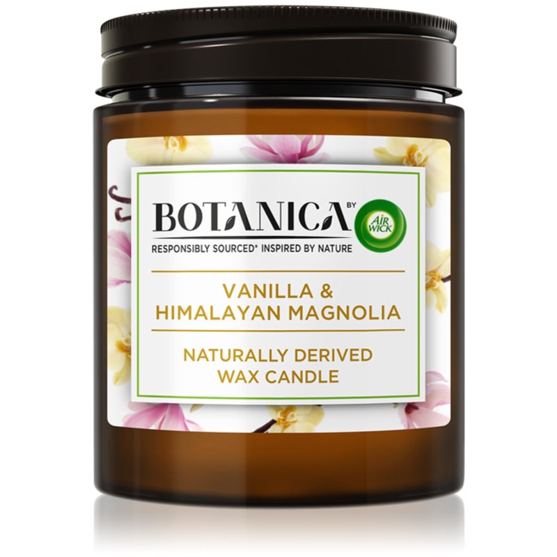 Air Wick Botanica Vanilla  Himalayan Magnolia dekoratívna sviečka 205 g