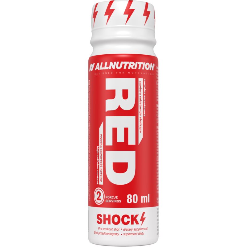 Allnutrition Shock Shot Red podpora športového výkonu 80 ml