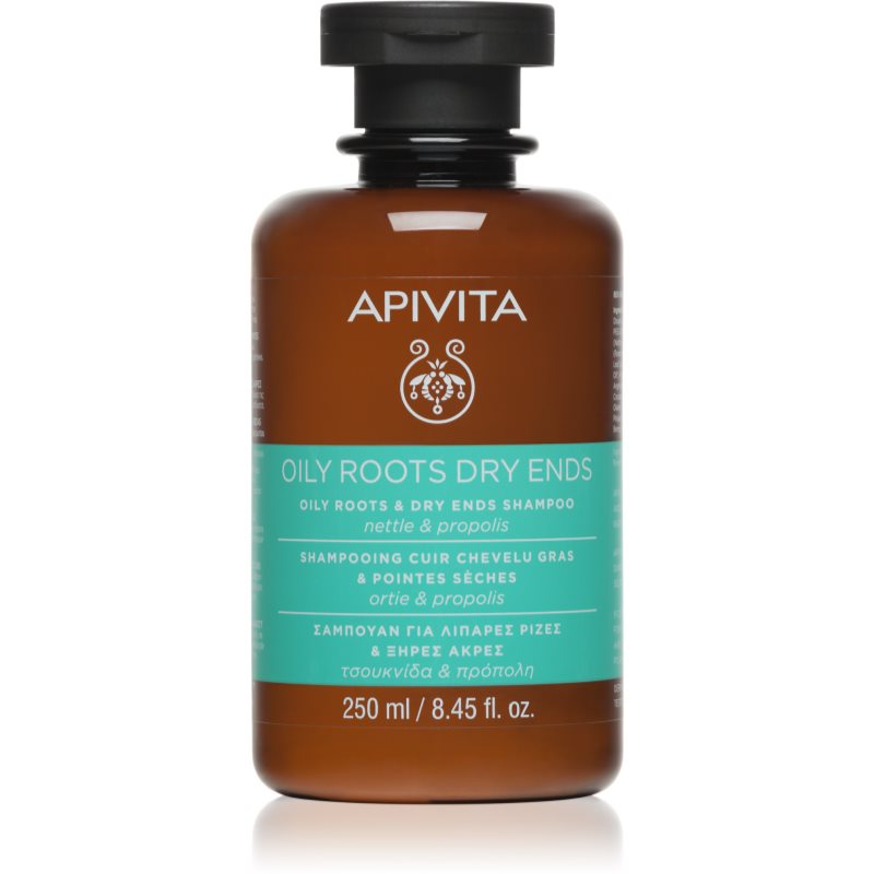 Apivita Holistic Hair Care Nettle  Propolis šampón pre mastnú vlasovú pokožku a suché končeky 250 ml
