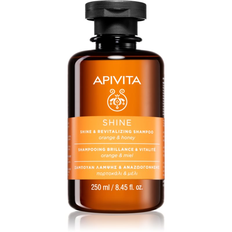 Apivita Holistic Hair Care Orange  Honey revitalizačný šampón pre posilnenie a lesk vlasov 250 ml