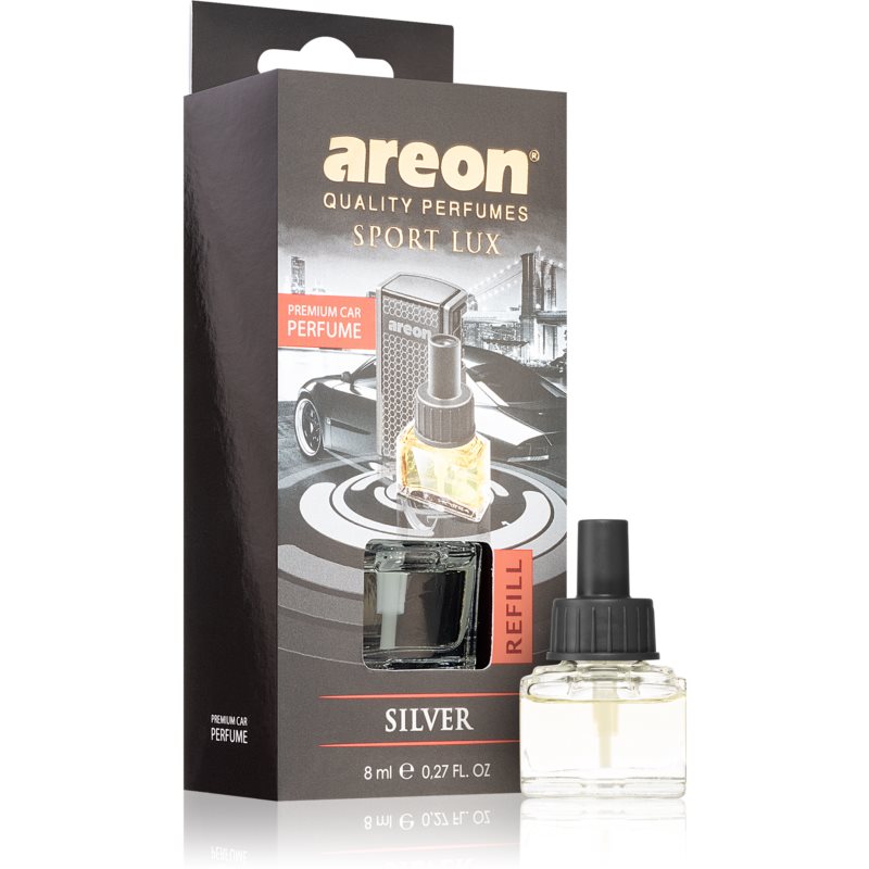 Areon Car Black Edition Silver vôňa do auta náhradná náplň 8 ml