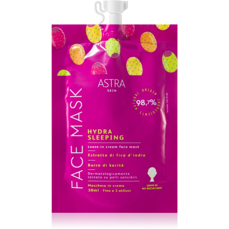 Astra Make-up Skin nočná pleťová maska pre výživu a hydratáciu 30 ml