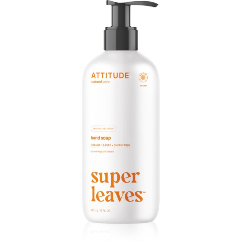 Attitude Super Leaves Orange Leaves prírodné tekuté mydlo na ruky s detoxikačným účinkom 473 ml