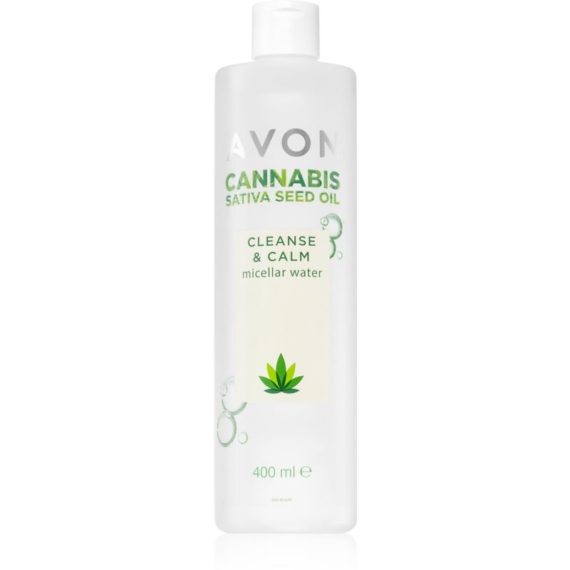 Avon Cannabis Sativa Oil Cleanse  Calm odličovacia micelárna voda s upokojujúcim účinkom 400 ml