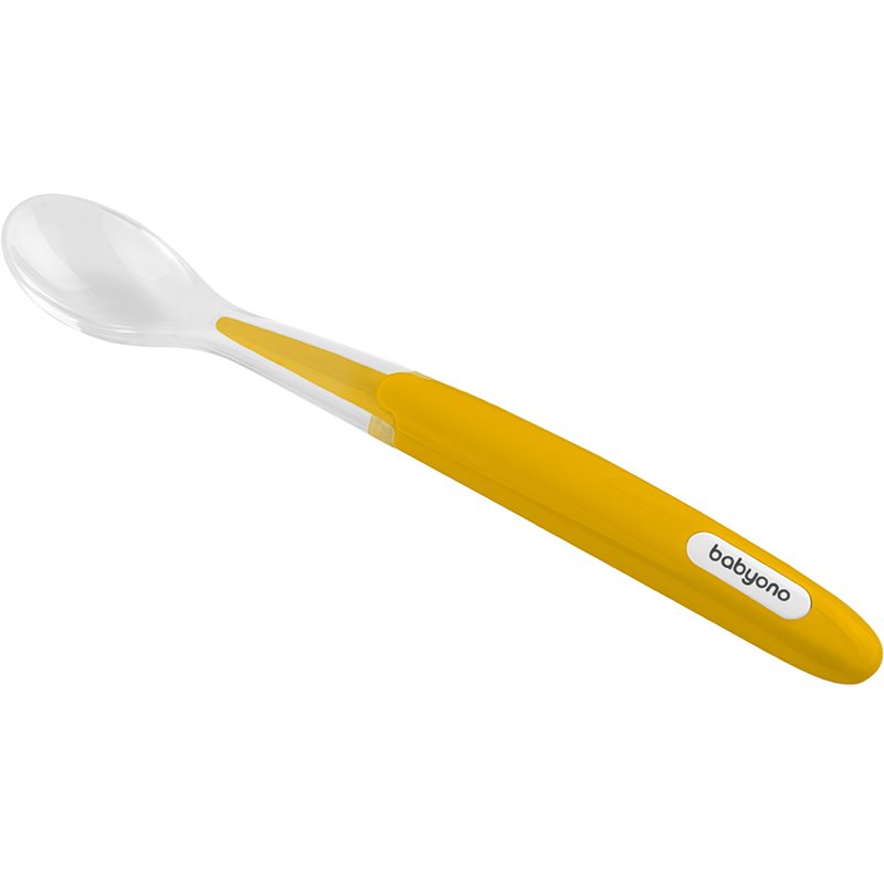 BabyOno Be Active Soft Spoon lyžička Yellow 6 m 1 ks
