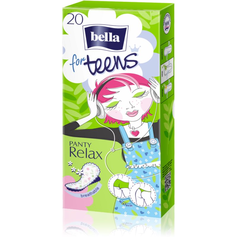 BELLA For Teens Relax slipové vložky pre dievčatá 20 ks
