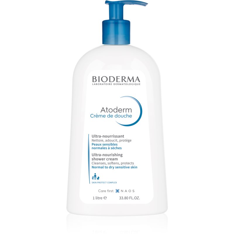 Bioderma Atoderm Shower Cream výživný sprchový krém pre normálnu až suchú citlivú pokožku 1000 ml
