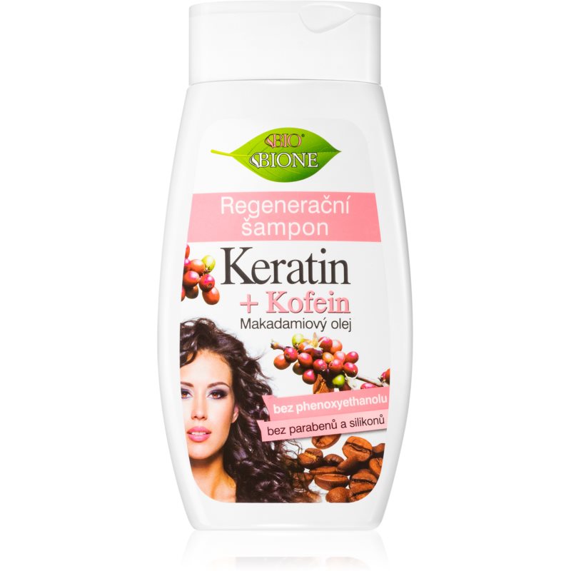 Bione Cosmetics Keratin  Kofein regeneračný šampón 260 ml