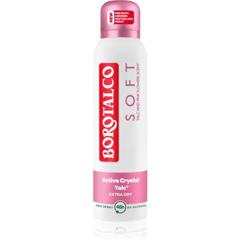 Borotalco Soft Talc  Pink Flower dezodorant v spreji bez alkoholu 150 ml