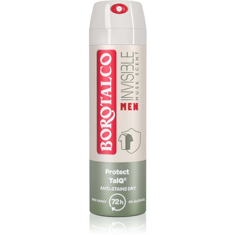 Borotalco MEN Invisible dezodorant v spreji 72h vône Musk 150 ml