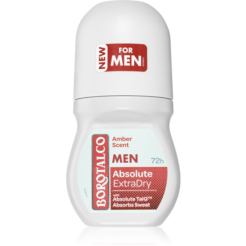 Borotalco MEN Dry dezodorant roll-on 72h vône Amber 50 ml