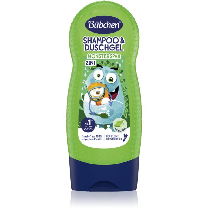Bübchen Kids Monster Fun šampón a sprchový gél 2 v 1 3 y 230 ml