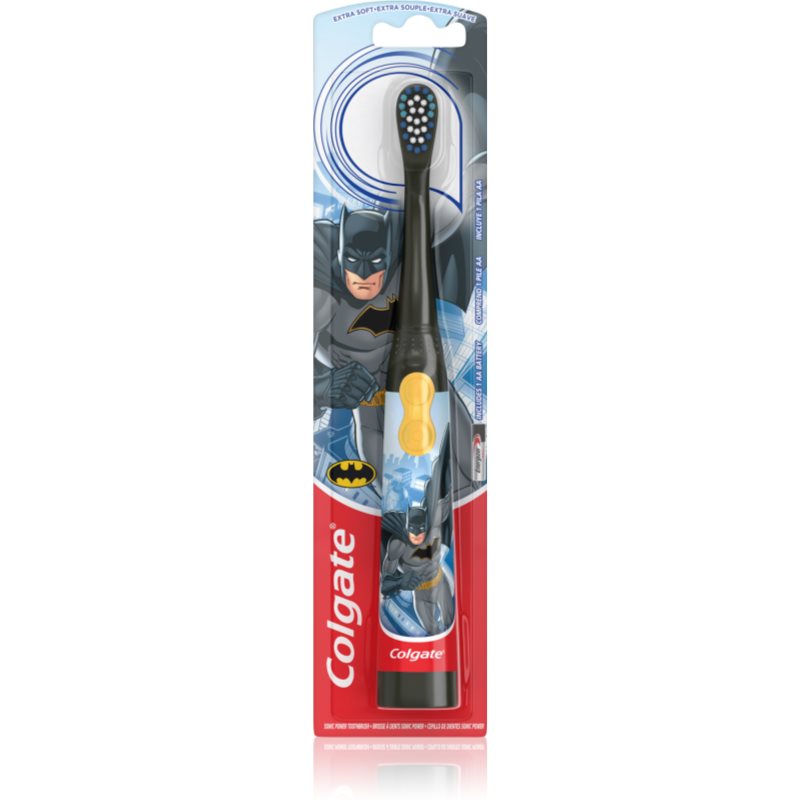 Colgate Kids Batman detská zubná kefka na batérie extra soft Silver