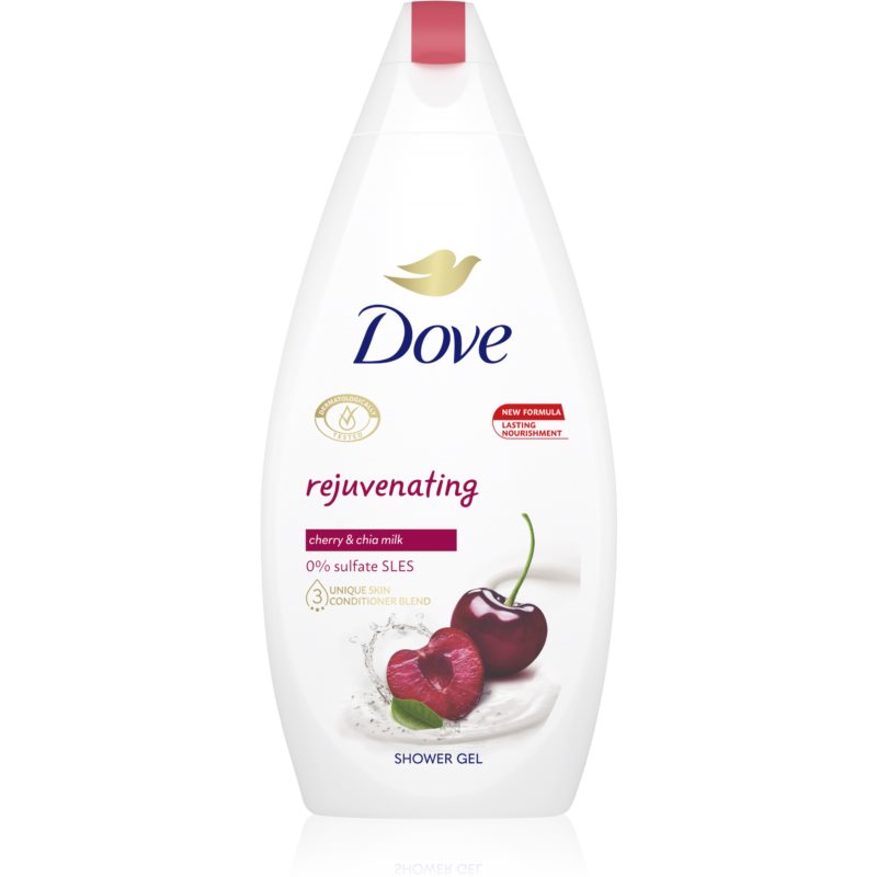 Dove Rejuvenating krémový sprchový gél Cherry  Chia Milk 450 ml