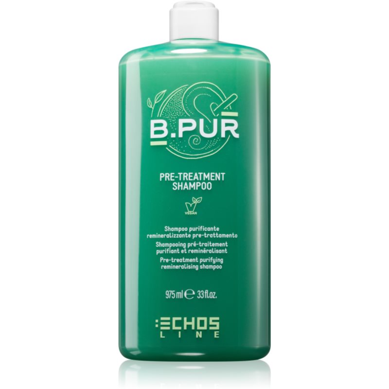 Echosline B. PUR PRE - TREATMENT SHAMPOO hĺbkovo čistiaci šampón pre suché a nepoddajné vlasy 975 ml