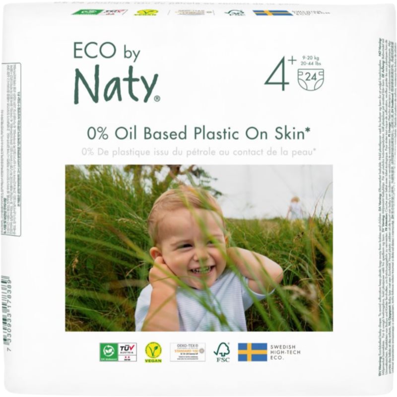 ECO by Naty Nappies Maxi Size 4 jednorazové EKO plienky 9-20 kg 24 ks