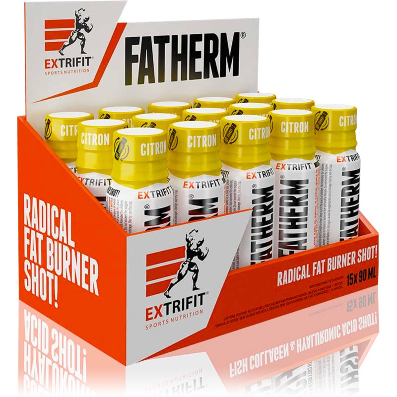 Extrifit Fatherm Shot spaľovač tukov príchuť Lemon 15x90 ml