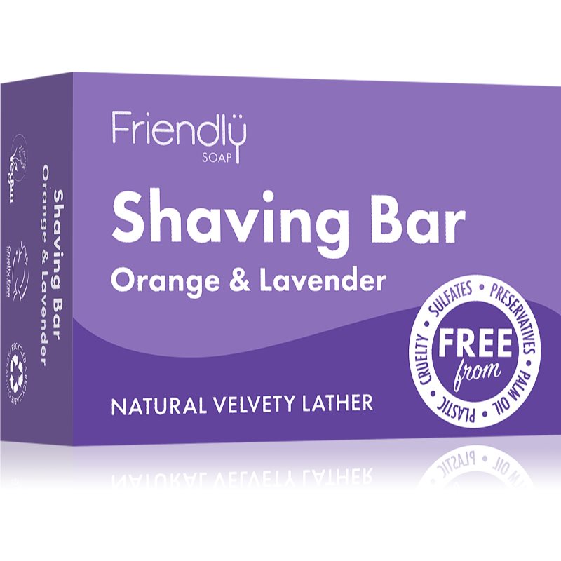 Friendly Soap Shaving Bar Orange  Lavender prírodné mydlo na holenie 95 g