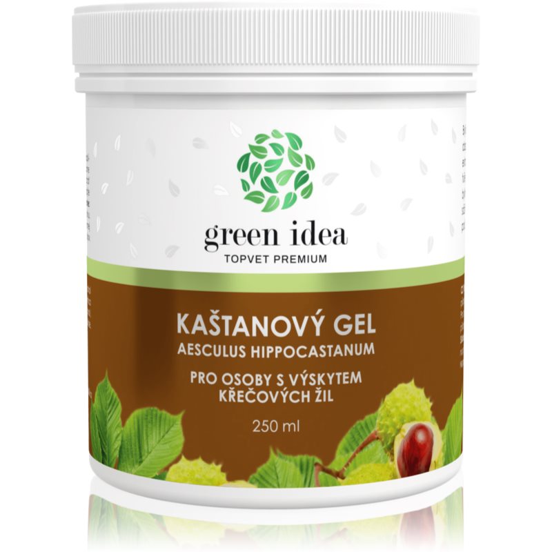 Green Idea Topvet Premium Kaštanový gel masážny gél na žily a cievy 250 ml