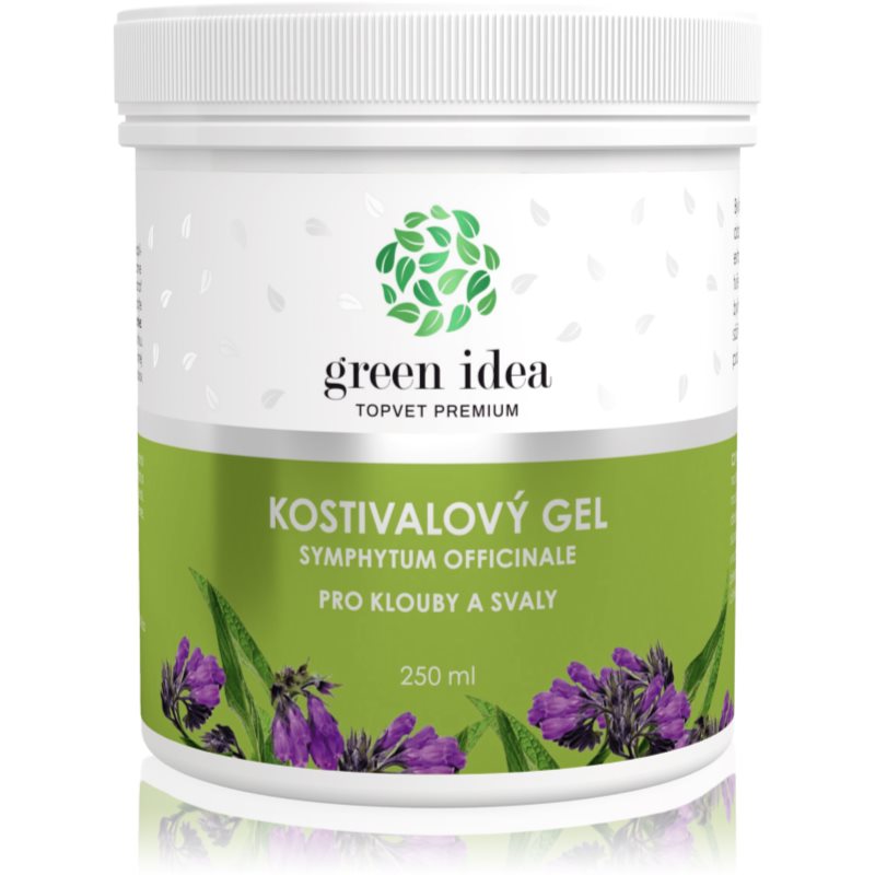 Green Idea Topvet Premium Kostivalový gel masážny gél na svaly a kĺby 250 ml