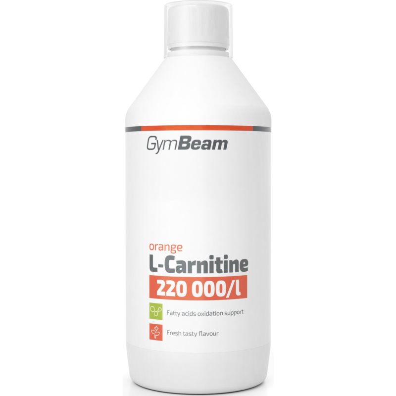 GymBeam L-Carnitine 220 000 mgl spaľovač tukov príchuť Orange 500 ml