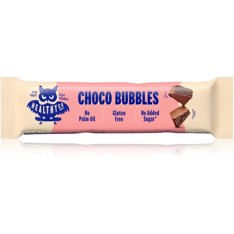 HealthyCo Choco Bubbles čokoládová tyčinka 30 g