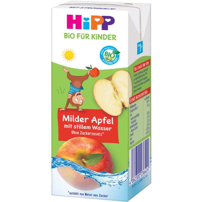 Hipp BIO jemné jablko s neperlivou pramenitou vodou nápoj pre deti 200 ml