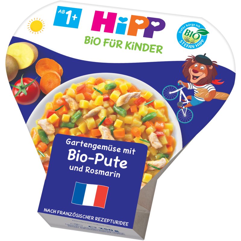 Hipp BIO zelenina zo zahrádky s BIO morčacím mäsom a rozmarínom detský príkrm 250 g