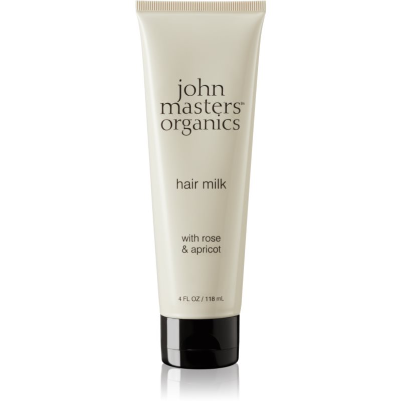 John Masters Organics Rose  Apricot Hair Milk bezoplachové mlieko na suché končeky vlasov 118 ml