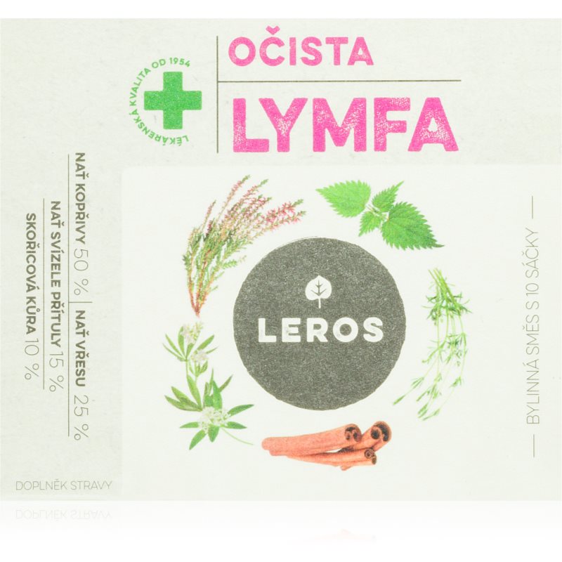 Leros Očista Lymfa bylinný čaj na detoxikáciu 10x1,5 g
