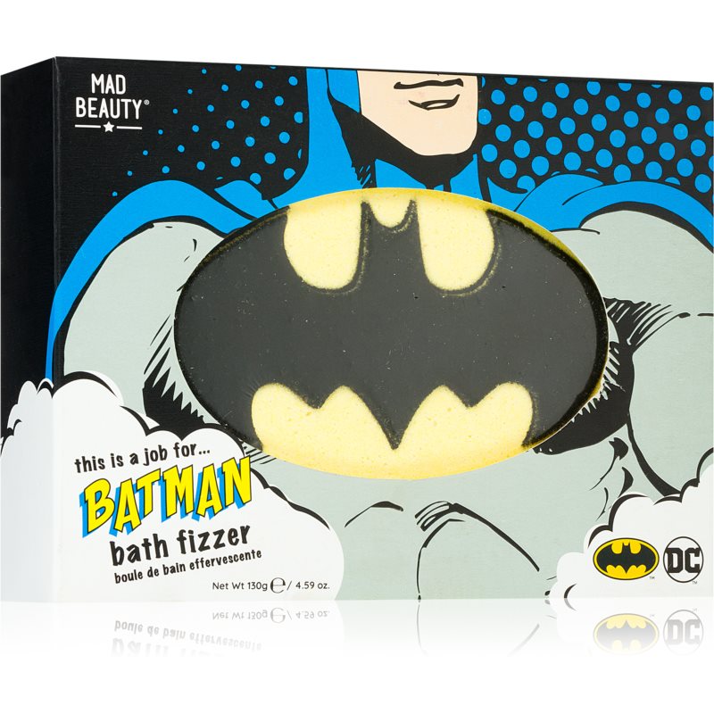 Mad Beauty DC Batman šumivá guľa do kúpeľa 130 g