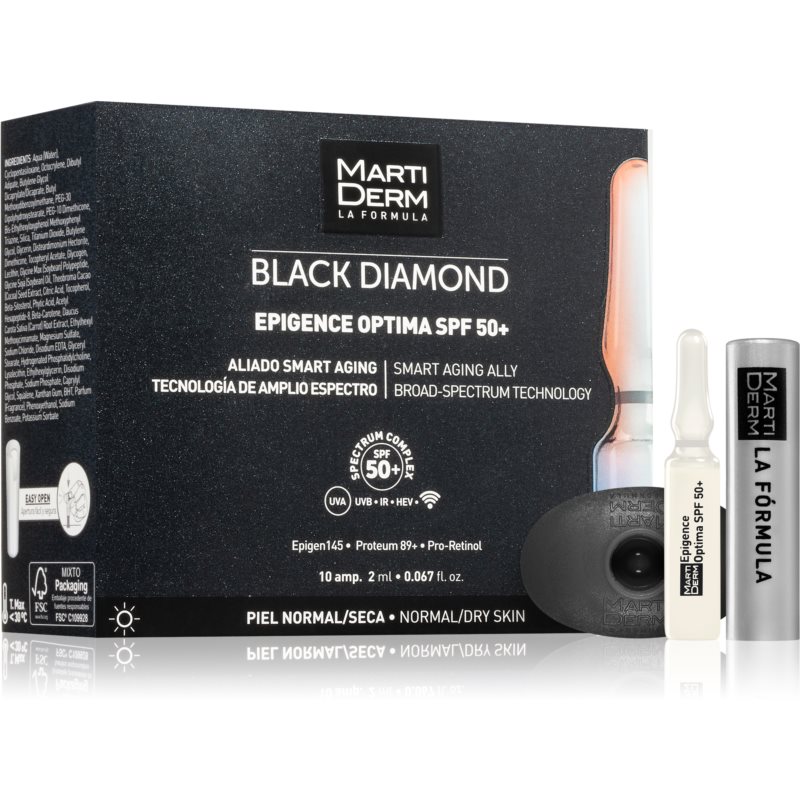 MartiDerm Black Diamond Epigence Optima SPF 50 ochranné sérum v ampulkách SPF 50 10x2 ml