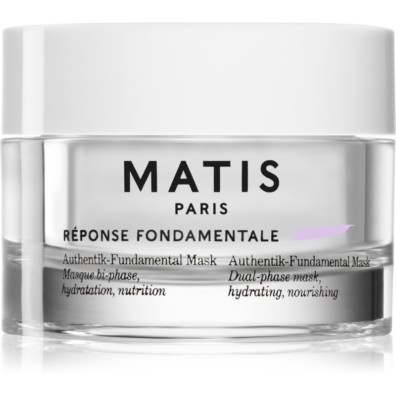 MATIS Paris Réponse Fondamentale Authentik-Fundamental Mask regeneračná a hydratačná maska na tvár na dvojfázové ošetrenie pleti 50 ml