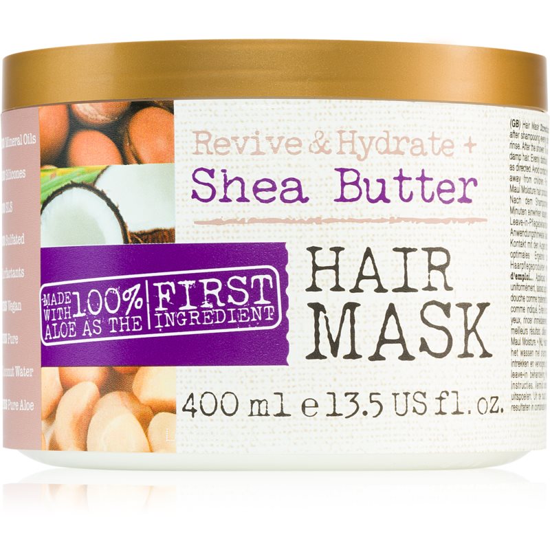 Maui Moisture Revive  Hydrate  Shea Butter hydratačná a vyživujúca maska na vlasy s bambuckým maslom 400 ml