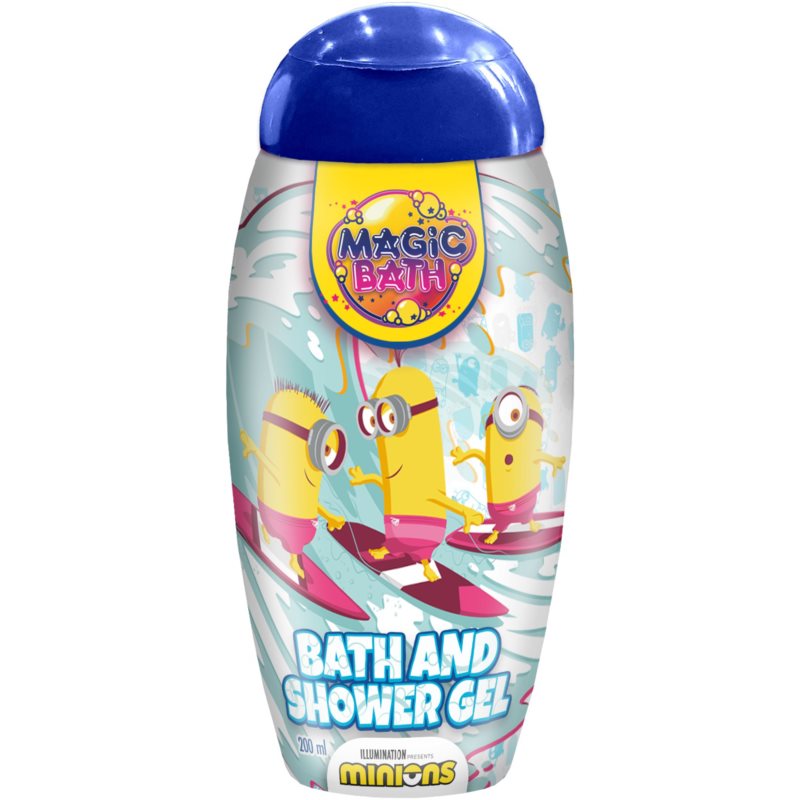 Minions Magic Bath Bath  Shower Gel sprchový a kúpeľový gél pre deti 200 ml