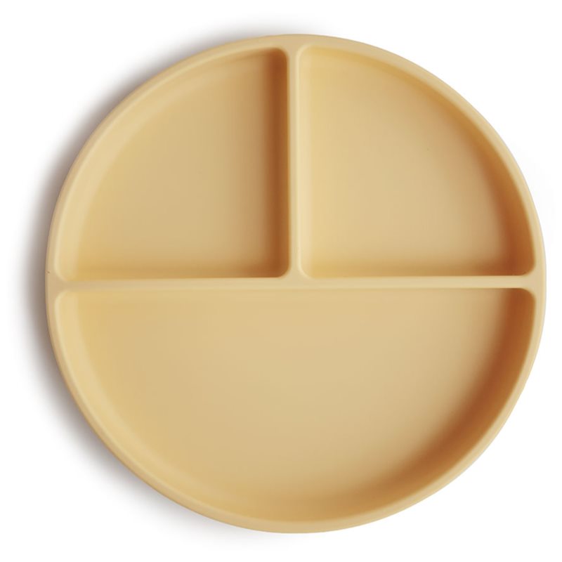 Mushie Silicone Suction Plate delený tanier s prísavkou Daffodil 1 ks