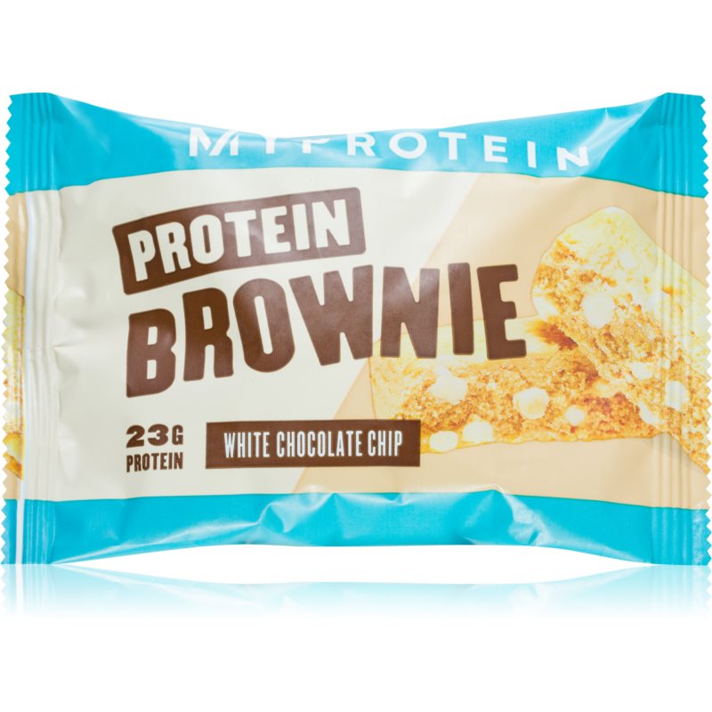MyProtein Protein Brownie proteínová tyčinka príchuť White Chocolate Chip 75 g
