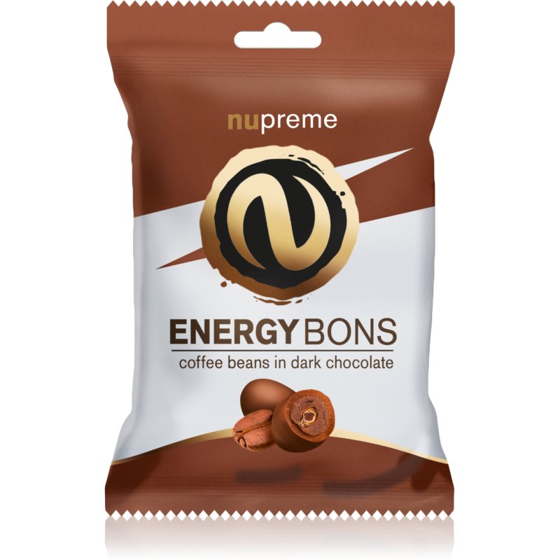 Nupreme Energy Bons čokoládové pralinky s kofeínom Dark Chocolate 70 g