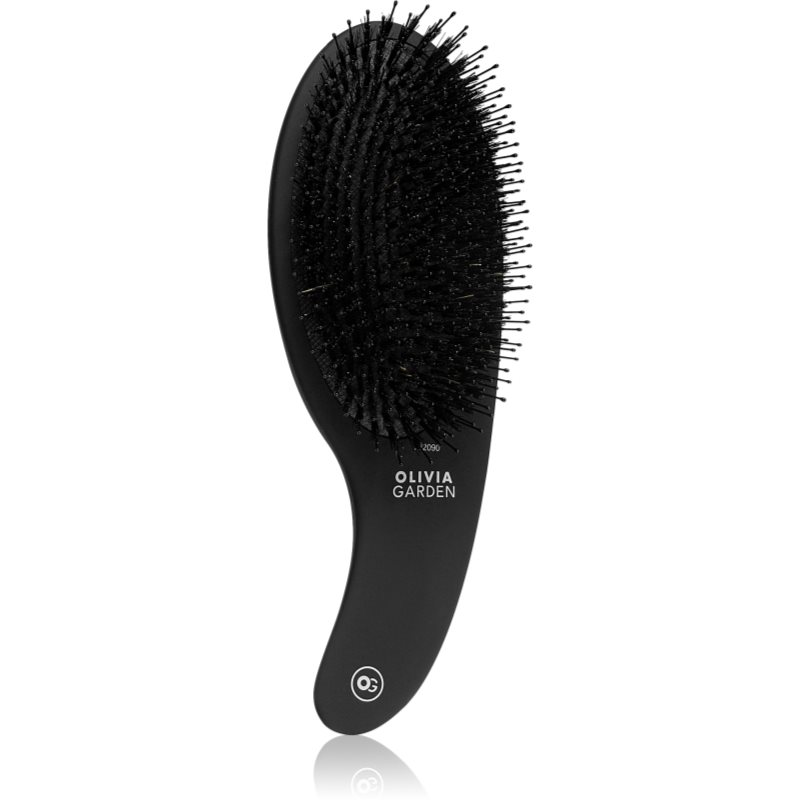 Olivia Garden Black Label CURVE BoardNylon bristles kefa na vlasy so štetinami z diviaka 1 ks