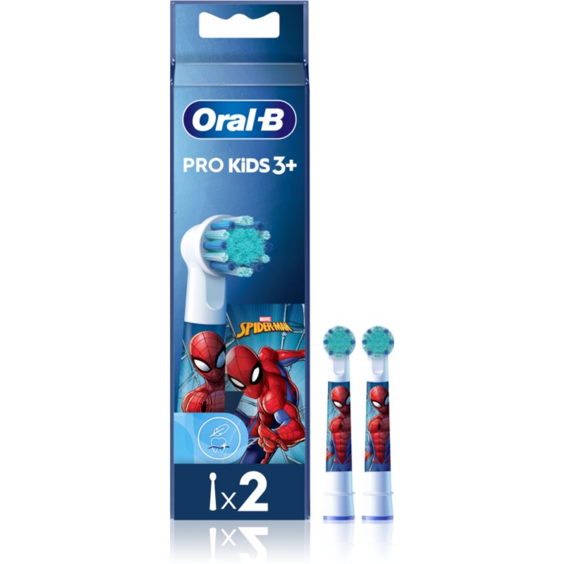 Oral B PRO Kids 3 náhradné hlavice na zubnú kefku pre deti Spiderman 2 ks