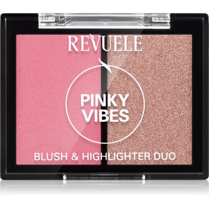 Revuele Blush  Highlighter Duo lícenka s rozjasňovačom odtieň Pinky Vibes 8 g