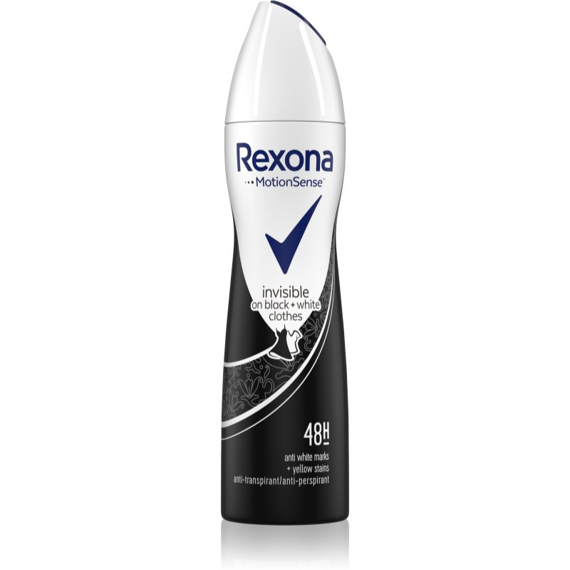 Rexona Invisible on Black  White Clothes Antiperspirant antiperspirant v spreji (48h) 150 ml