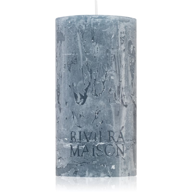 Rivièra Maison Pillar Candle Grey Blue dekoratívna sviečka 7x13 cm