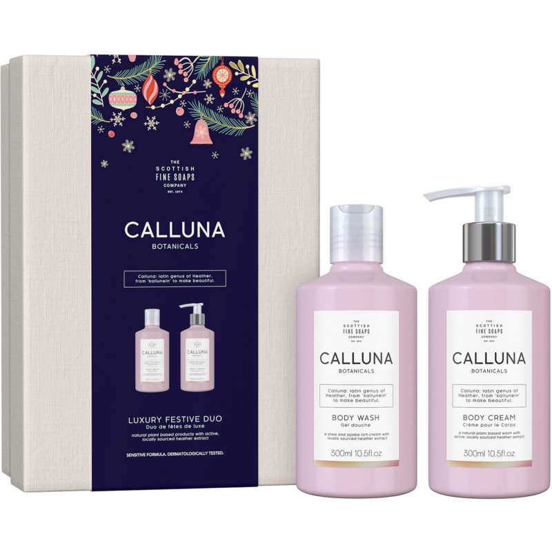 Scottish Fine Soaps Calluna Botanicals Luxury Festive Duo darčeková sada VanillaRose(na telo)